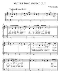 On the road to find out - Cat Stevens (Easy Piano)