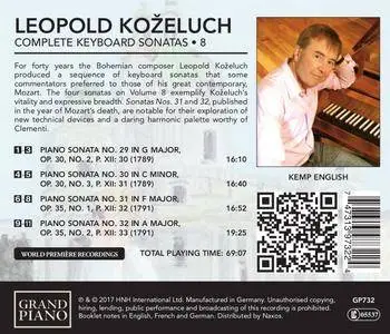 Kemp English - Koželuch: Complete Keyboard Sonatas, Vol. 8 (2017)