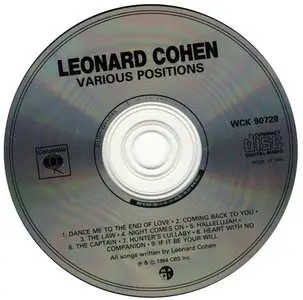 Leonard Cohen - Various Positions (1985)