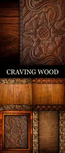 Stock Photo - Craving Wood Backgrounds