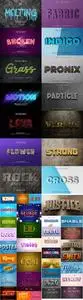 45 PSD Style Text Effects Editable Bundle