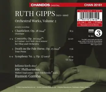 Rumon Gamba, BBC Philharmonic Orchestra - Ruth Gipps: Orchestral Works, Vol. 2 (2022)