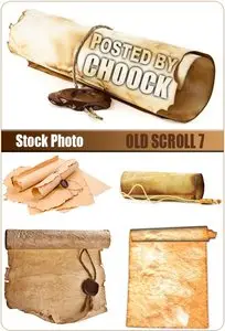 Old scroll 7 - Stock Photo