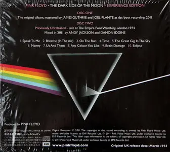 Pink Floyd - The Dark Side Of The Moon (1973) [Experience Edition, 2CD, Japan 2011]