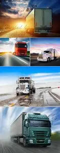 Stock Photo - Moving Trucks