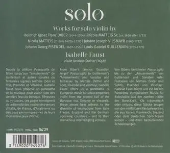 Isabelle Faust - Solo: Matteis, Pisendel, Guillemain, Vilsmayr, Biber (2023)