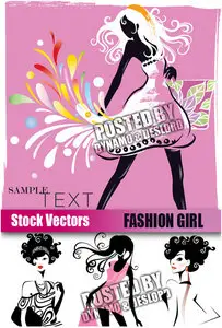 Fashion girl - Stock Vectors