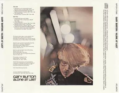 Gary Burton - Alone At Last (1971) {2012 Japan Jazz Best Collection 1000 Series 24bit WPCR-27085}