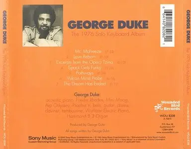 George Duke - The 1976 Solo Keyboard Album (1976)