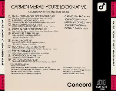 Carmen McRae - You're Lookin' At Me (1984) {1986, Japan 1st Press}