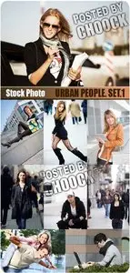 Urban people. Set.1 - Stock Photo