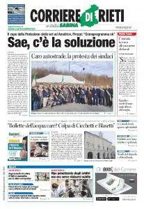 Corriere di Rieti - 9 Gennaio 2018