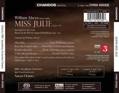 Sakari Oramo, BBC Symphony Orchestra - William Alwyn: Miss Julie (2020)