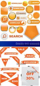 Orange web elements