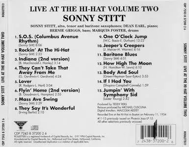 Sonny Stitt - At The Hi-Hat, Volume 2 (1954) {Roulette Official Digital Download 0724383720057 rel 2002}