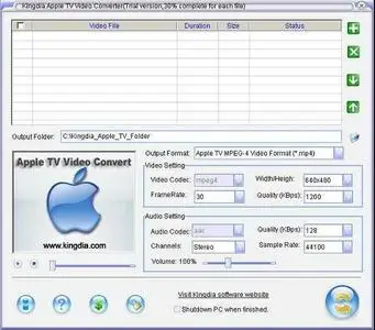 Kingdia Apple TV Video Converter v1.0.5