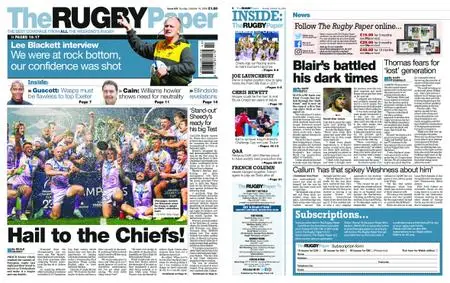 The Rugby Paper – October 18, 2020