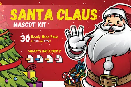 CreativeMarket - Santa Claus Mascot KIT