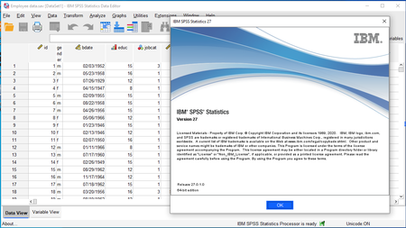 IBM SPSS Statistics 27.0.1 IF027
