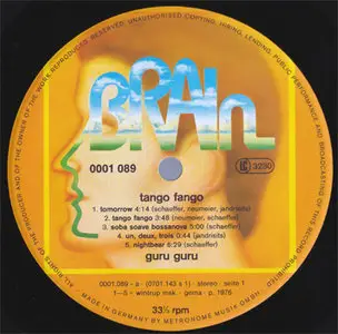 Guru Guru - Tango Fango (Brain 1089) (GER 19__, 1976) (Vinyl 24-96 & 16-44.1)