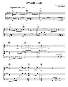 Caged bird - Alicia Keys (Piano-Vocal-Guitar)