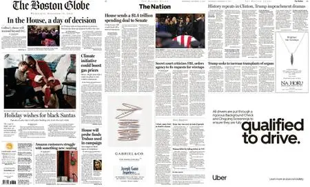 The Boston Globe – December 18, 2019