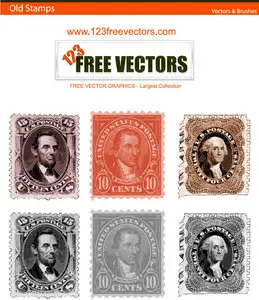 Old stamp vectors and brushes