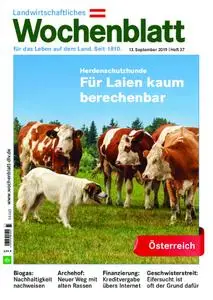 Bayerisches Landwirtschaftliches Wochenblatt Oesterreich - 12. September 2019