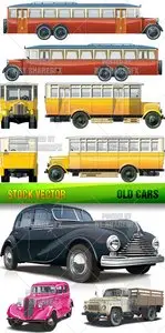 Stock Vector – Old Cars Set2306