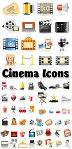 Cinema Icons Vector