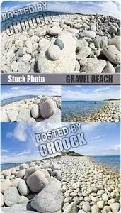 Stock Photo: Gravel beach