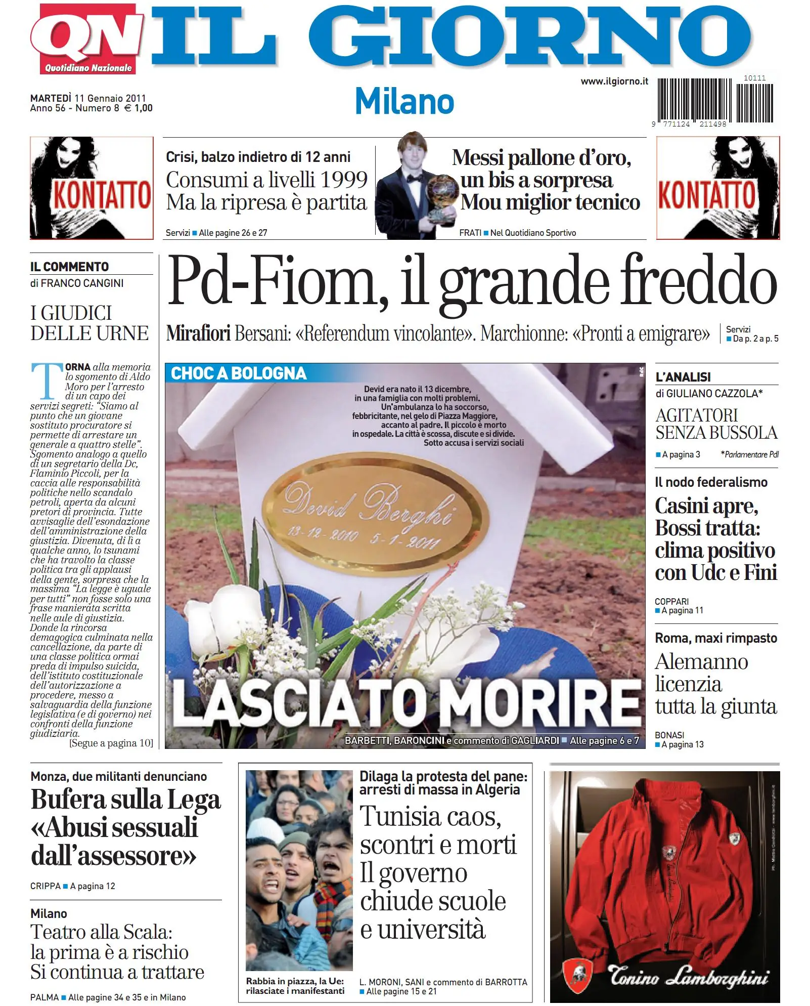 IL GIORNO DELL 11 GENNAIO 2011