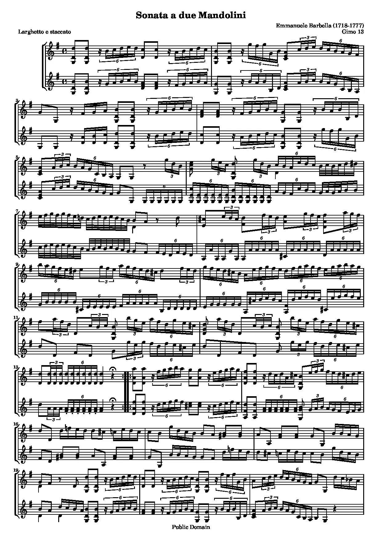 BarbellaE - Sonata a Due Mandolini (Gimo 13)