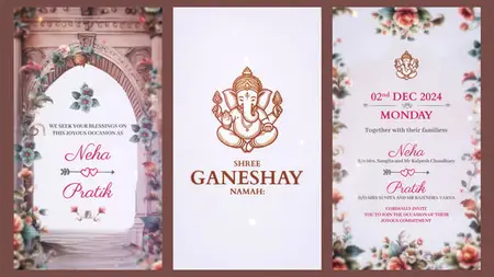 Traditional Indian Wedding Invitation 54605414