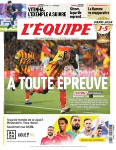 L’equipe du Vendredi 23 Août 2024