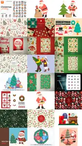 24 Christmas and Happy New Year Design Elements Bundle 5