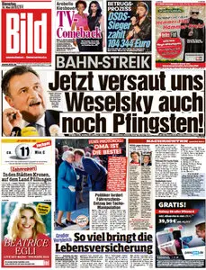 Bild Zeitung vom 19 Mai 2015