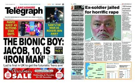 Lancashire Telegraph (Blackburn, Darwen, Hyndburn, Ribble Valley) – December 02, 2019