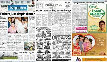 Philippine Daily Inquirer – August 10, 2009
