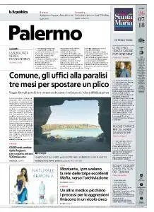 la Repubblica Palermo - 26 Luglio 2018