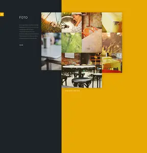 PSD Web Template - Foto - Stylish Flat Website