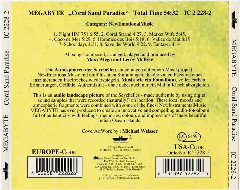 Megabyte - Coral Sand Paradise (1994)