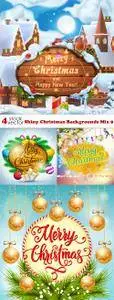 Vectors - Shiny Christmas Backgrounds Mix 9