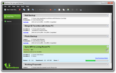 Bamboo File Sync and Backup 3.2.0 Professional Edition