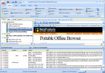 MetaProducts Portable Offline Browser v5.8.3196 SR2 Multilingual