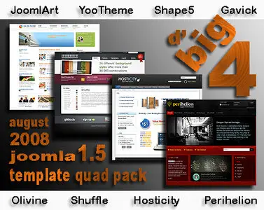 August 2008 Joomla 1.5 Templates