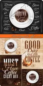 Advertising poster coffee vector