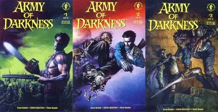Army of Darkness Official Film Adaptation #1-3 + Extras Complete