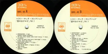 VA - Best Rock Collection Vol. 1 & 2 (1974) {CBS/Sony Japan}