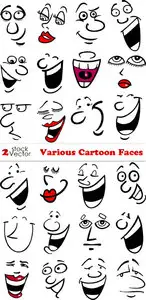 Vectors - Various Cartoon Faces